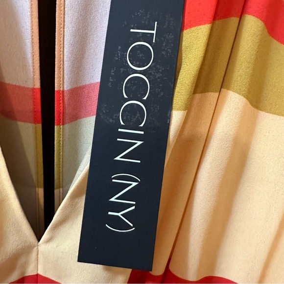 NWT TOCCIN NYC sarong mini dress reg. $395 style 424S22D713 - Picture 9 of 9